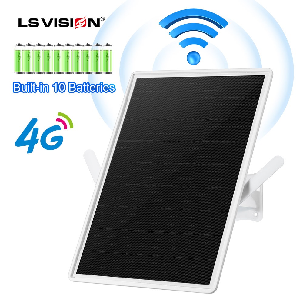 Ls VISION 15W พลังงานแสงอาทิตย์ 4G Router พร้อม 4G ซิมการ์ดสล็อตกลางแจ้ง 20000mAh แบตเตอรี่ IP66 กันน้ํา WiFi Router สําหรับกล้องวงจรปิด