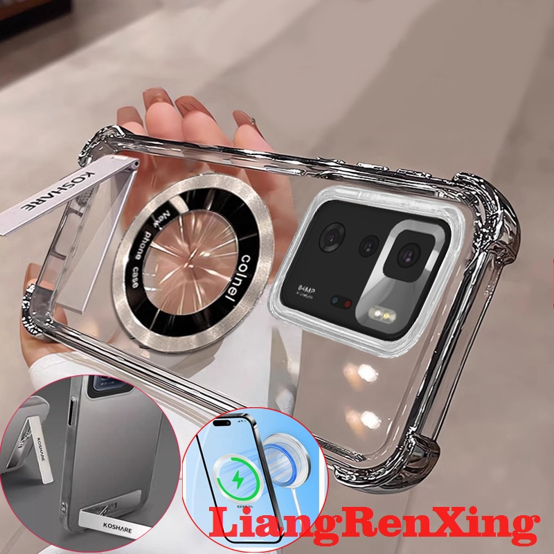 FOR เคส Case สำหรับ redmi Note 10 Pro 5G Xiaomi poco X3 GT 5G โทรศัพท์ปลอก softcase ล้างกันกระแทกที่ครอบการออกแบบใหม่ความงามที่ชัดเจนกับผู้ถือไร้สายแม่เหล็ก tmcbcx01