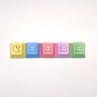 5 ชิ้น R4 กินถั่วส่วนบุคคล Keycap PACMAN Keycap PBT ระเหิดคีย์บอร์ด Keycap