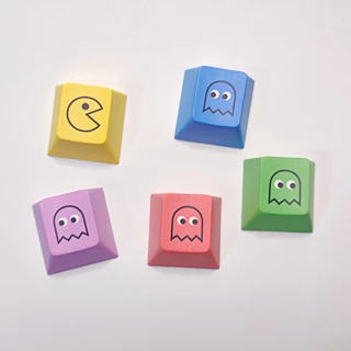 5 ชิ้น R4 กินถั่วส่วนบุคคล Keycap PACMAN Keycap PBT ระเหิดคีย์บอร์ด Keycap
