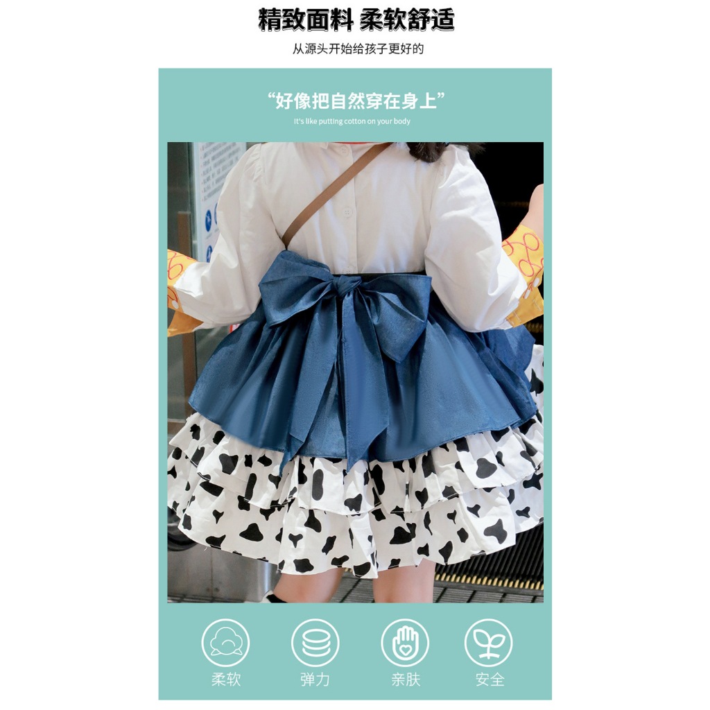 Toy Story Woody Tris คอสเพลย์/ชุดเด็กผู้หญิง/เครื่องแต่งกายฮาโลวีน/กระโปรงโลลิต้า - รูปที่ 4