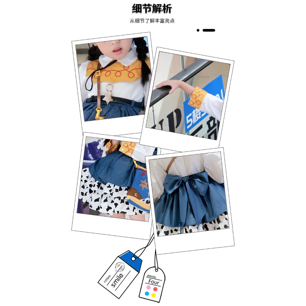 Toy Story Woody Tris คอสเพลย์/ชุดเด็กผู้หญิง/เครื่องแต่งกายฮาโลวีน/กระโปรงโลลิต้า - รูปที่ 5