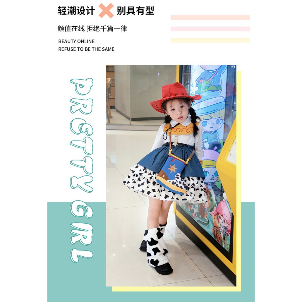 Toy Story Woody Tris คอสเพลย์/ชุดเด็กผู้หญิง/เครื่องแต่งกายฮาโลวีน/กระโปรงโลลิต้า - รูปที่ 7