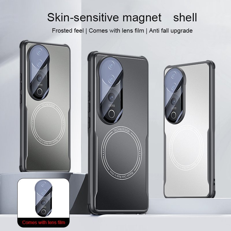 เคสป้องกันโทรศัพท์ขนาดสูงสุดสําหรับ vivo V40 Pro S19 iqoo neo 9 9s Pro plus ปลอกผิวแม่เหล็กดูดที่บอบบาง S19 Pro เลนส์ฝ้ารวมทุกอย่างฝาครอบป้องกัน