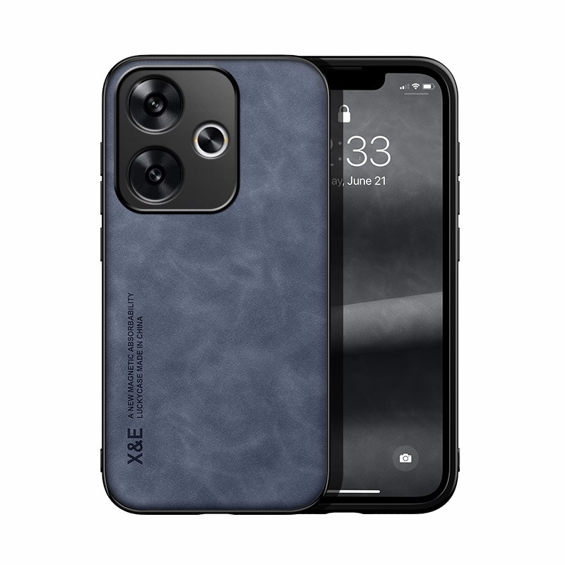 สําหรับ Xiaomi mi Poco F6 / Redmi Turbo 3, หนังคุณภาพสูง, รู้สึกที่เป็นมิตร, จับดีเยี่ยม, เคสป้องกัน