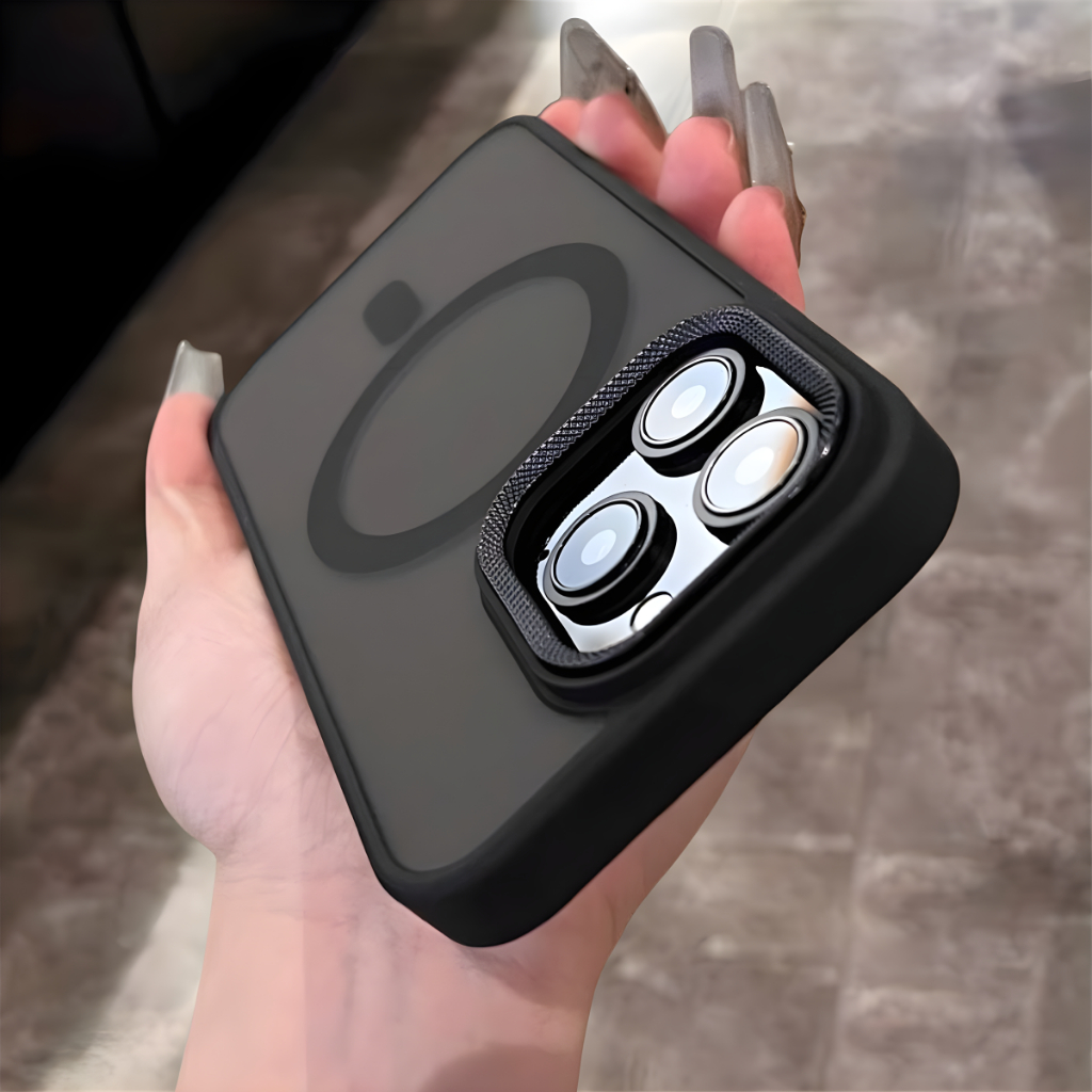 ปลอกหรูหราป้องกันลายนิ้วมือเคลือบฮาร์ดกรณีที่มีเลนส์ป้องกันแม่เหล็กกรณีโทรศัพท์สําหรับ ไอโฟน 16 15 14 13 12 11 มือโปร สูงสุด 16บวก กรณีปกกันกระแทก15มือโปร ไร้สายชาร์จ