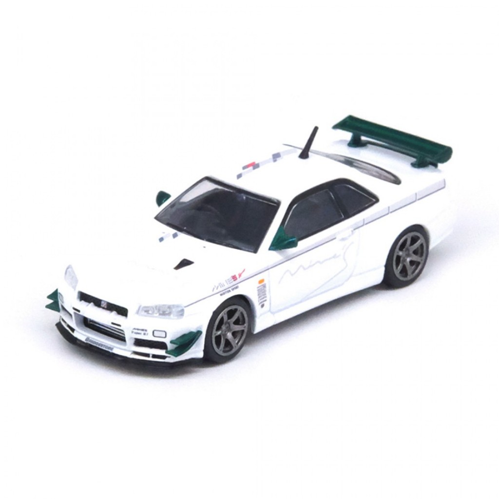 Inno64 IN64-R34VS-MINEs 1/64 Nissan Skyline GT-R R34 V-SPEC Tuned by MINEs Diecast Scale รถโมเดล