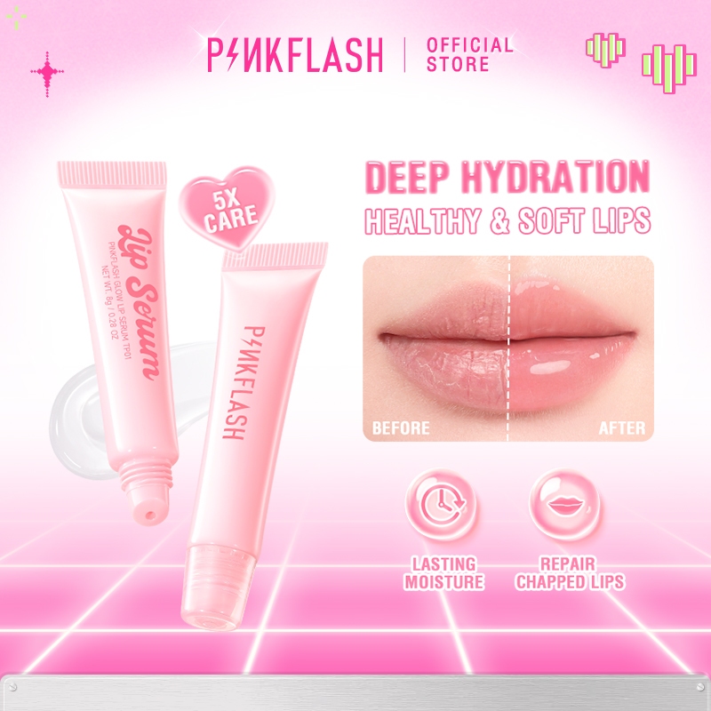 【ใหม่】Pinkflash Hydra Plump Lip Protector 5X Care Long-lasting Moisture Multi-use สะดวกขนาดกะทัดรัด