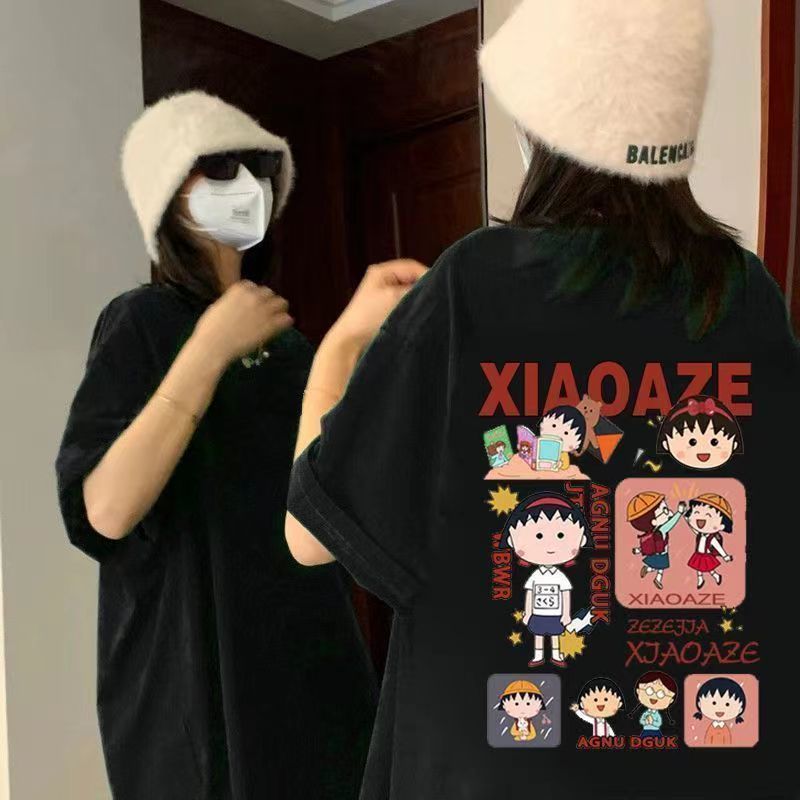 [L-4XL] เสื้อยืดแขนสั้นคู่ใหม่ขนาดใหญ่ฤดูร้อนหลวม ins เสื้อยืดแขนสั้นสําหรับผู้ชายและผู้หญิง