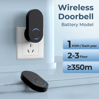Smatrul Wireless Doorbell ไฟฟ้า 2-3 ชั้น 120 db กันน้ํา US Plug แบตเตอรี่ Requred ไม่ต้องใช้แบตเตอรี่