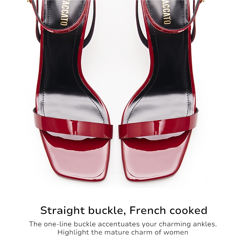 Staccato Womens Strappy Stilettos Dress Heels รองเท้าแตะส้นเข็มผู้หญิง EBB45