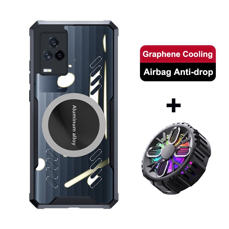 สําหรับ Vivo iQOO 7 Graphene Vent Hole กรณี iQOO7 การกระจายความร้อน Breathable + หม้อน้ําสําหรับ Viv