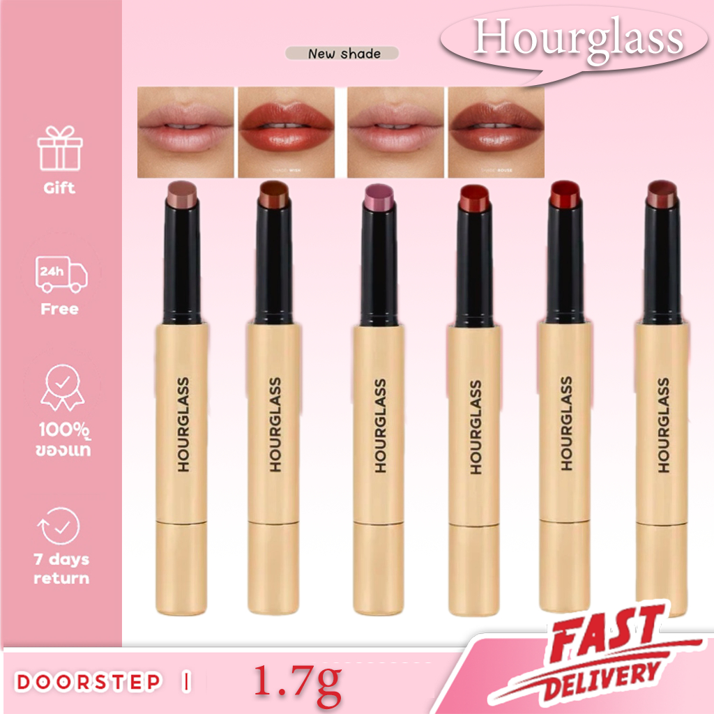 [แท้/พร้อมส่ง] HOURGLASS อาวเวอร์กลาส ลิปกลอสและบาล์ม VOLUMIZING GLOSSY BALM 1.7g [เพิ่มสีใหม่] Phantom Volumizing Glossy Balm ขนาด ปากฉ่ำ อวบอิ่ม น่าจุ๊บบ 1.7g