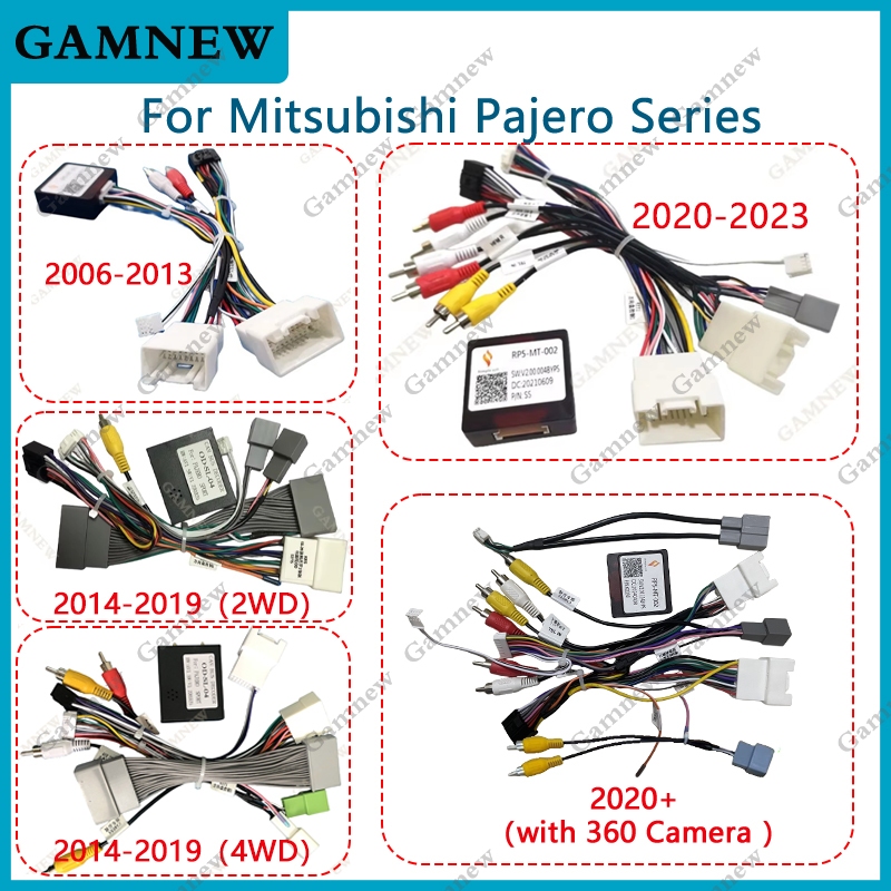 รถ 16pin สายไฟอะแดปเตอร์กล่อง Canbus ถอดรหัสสําหรับ Mitsubishi Pajero 2006-2023
