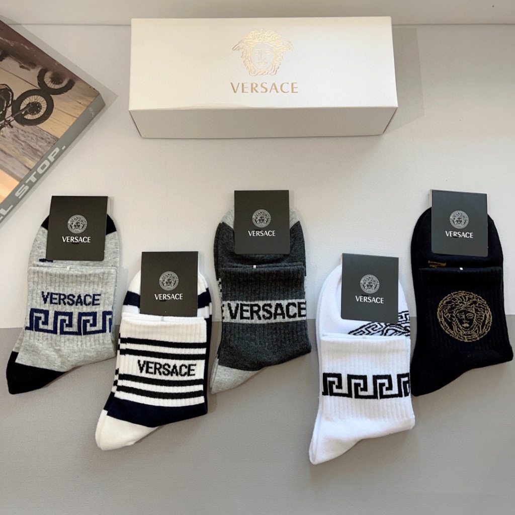 ถุงเท้า Versace Unisex ห้าคู่