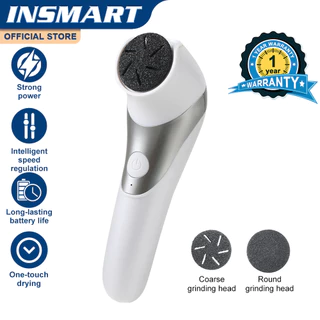 Insmart เครื่องขัดเท้าไฟฟ้าและดูแลเท้าช่วยขจัดเซลล์ผิวที่ตายแล้วจากเท้า