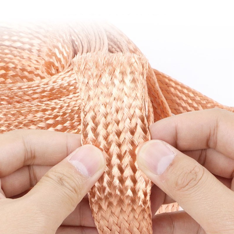 1เมตรทองแดงบริสุทธิ์/ทองแดงทองแดงทองแดงถักแขนชุบดีบุกขยายเปลือกโลหะหน้าจอสัญญาณลวดสายเคเบิลโล่กว้าง4-22มิลลิเมตร - รูปที่ 3