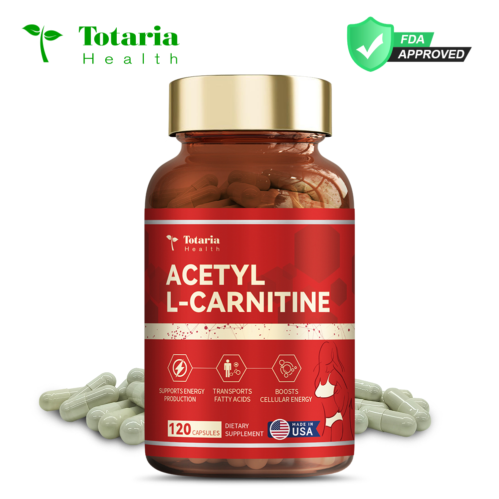 Totaria L Carnitine 1500 Mg Weight Management รองรับ Cellular Energy Production Aids Fat Burning Boo