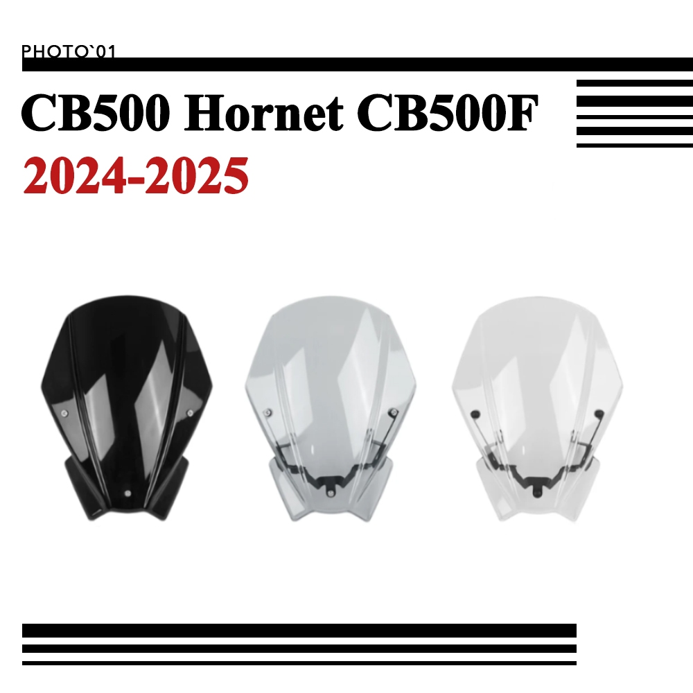 Psler ชิวหน้า บังลม กระจกหน้ารถ กระจกกันลม สําหรับ Honda CB500 Hornet CB500F ABS 2024 2025