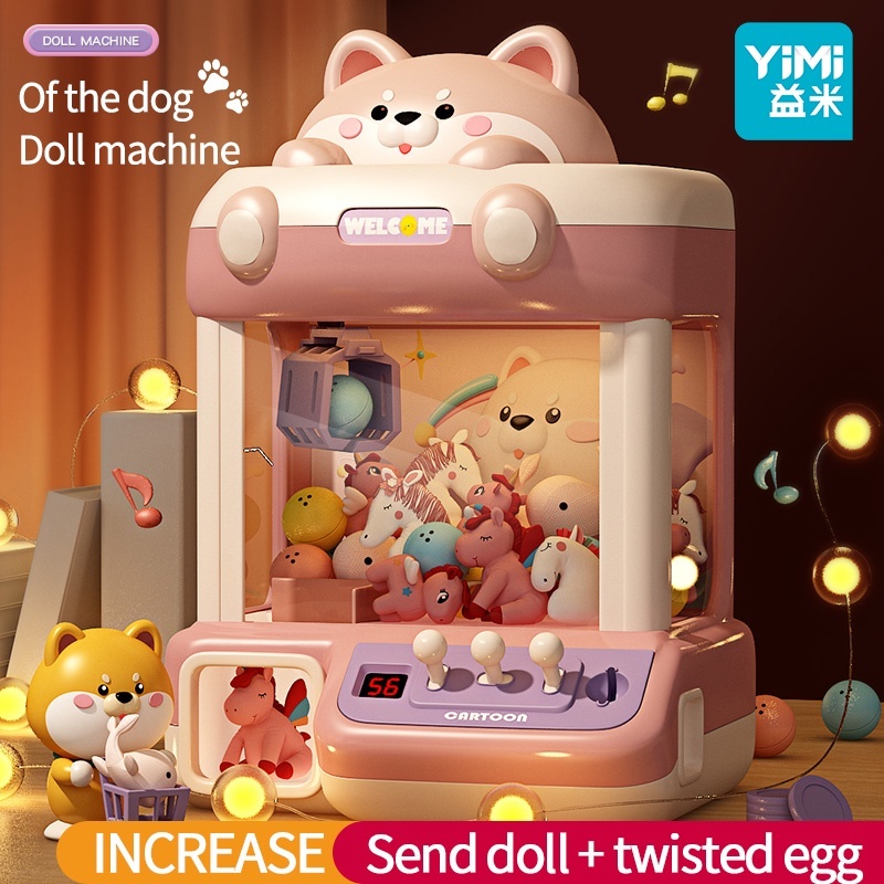 Yimi เด็ก Claw Machine Mini Claw Machine ตุ๊กตาแคปซูลของเล่น Auto Claw Machine ของเล่นไฟฟ้าของเล่นเพื่อการศึกษาสําหรับเด็กของขวัญวันเกิดเด็ก