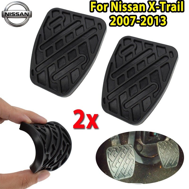 2 ชิ้นยางเบรคคลัทช์เท้าเหยียบสําหรับ Nissan X-Trail 2007-2013 46531JD00A เท้าลื่นอุปกรณ์เสริม