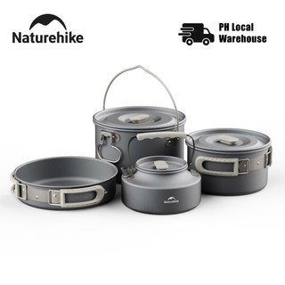 Naturehike camping cookware aluminum alloy pot Outdoor Pot Set Combination