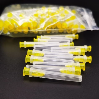 100 ชิ้น/ถุงทันตกรรม Endo ชลประทานเข็มเคล็ดลับทันตกรรม Root Canal Lateral ชลประทานเข็มเส้นผ่านศูนย์กลาง 0.3/0.4/0.5 มม.ทันตกรรมเครื่องมือ