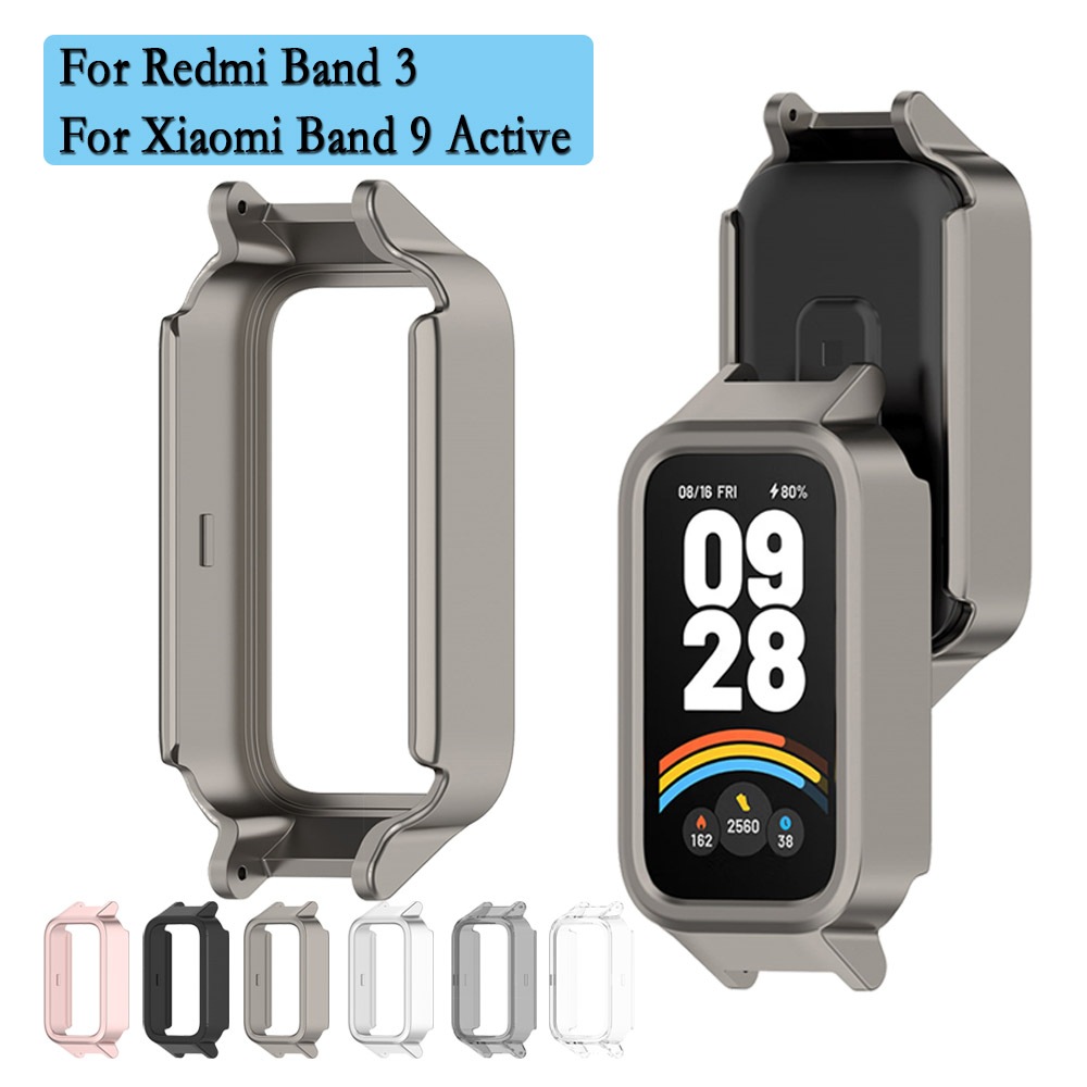 สําหรับ Xiaomi Band 9 Active/สําหรับ Redmi Band 3 Hollow ป้องกันนาฬิกาทนทานและ Hard PC ฝาครอบ Super Light Shell ป้องกัน