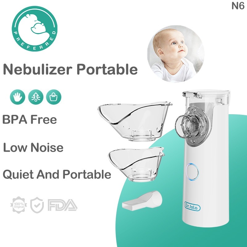 Dr.isla N6 เครื่องพ่นยาเด็ก ละอองยา Nebulizer เครื่องพ่นละอองยา ขวดสเปรย์ยาพกพา ทั้งเด็กและผู้ใหญ่สามารถใช้งานได้