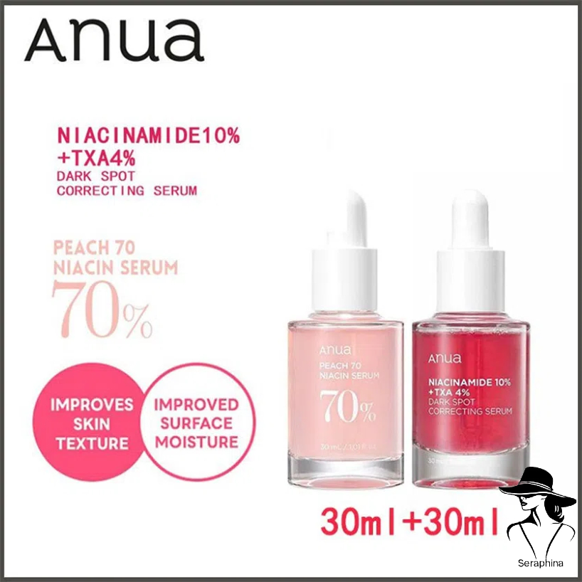 Anua niacinamide 10% Dark Spot Correction SERUM 30ml+PEACH SERUM 30 ml