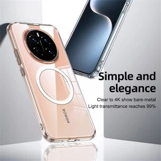 UFLAXE ICEY - เคส Honor Magic 7 Pro - เคสแข็งใสกันเหลืองกันกระแทก เคสโทรศัพท์ด้านบางเฉียบป้องกันรอยนิ้วมือ