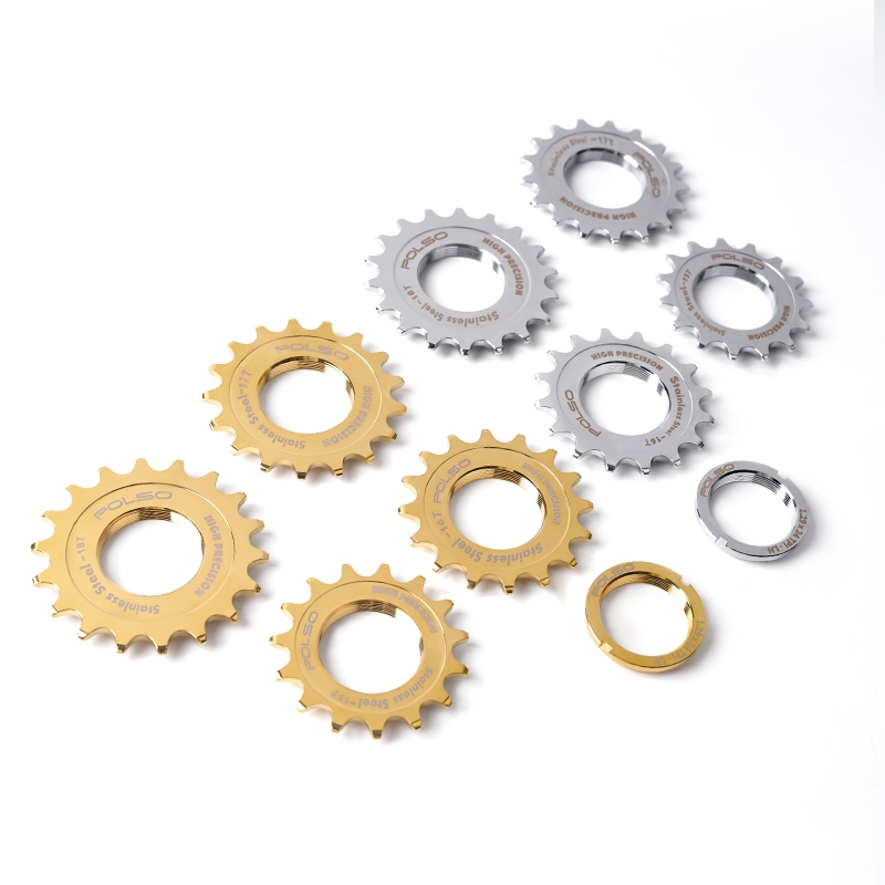 POLSO FC003 12T/13T/14T/15T/16T/17T/18T/19T/20Tคงที่เกียร์Cog ChromeสแตนเลสเฟืองจักรยานFreewheelและล็อคCogs
