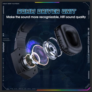 Onikuma GT806 Three Mode Headphone หูฟังเกมมิ่ง 3 โหมด Bluetooth 5.3 / 2.4G / AUX 3.5mm.
