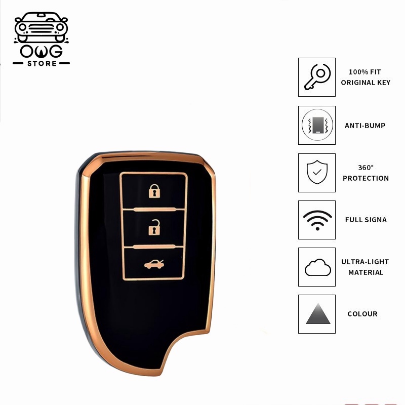 Off WE GO Toyota Vios Yaris 2019 2020 2021 2022 2023 2024 ฝาครอบกุญแจ TPU