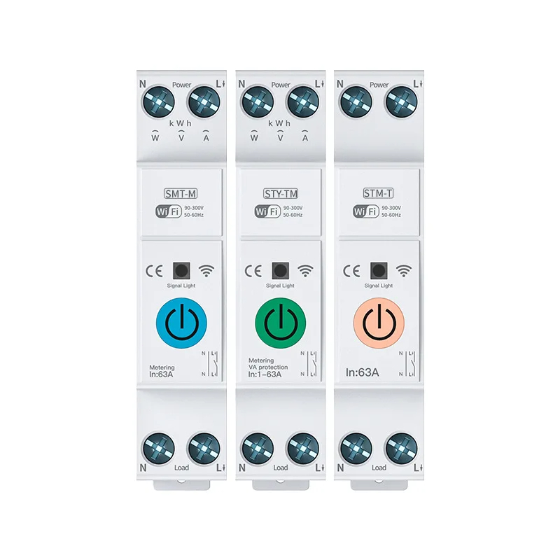 Tuya Wifi Smart Circuit Breaker 63A เครื่องวัดพลังงานอัจฉริยะ DIN Rail Smart Life รีโมทคอนโทรลไร้สายสวิทช์จับเวลา - รูปที่ 4