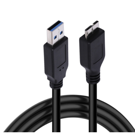 สายเคเบิลข้อมูลฮาร์ดไดรฟ์มือถือ 3.0 สายชาร์จโทรศัพท์มือถือ USB3.0/micro-B HDD SSD Cable