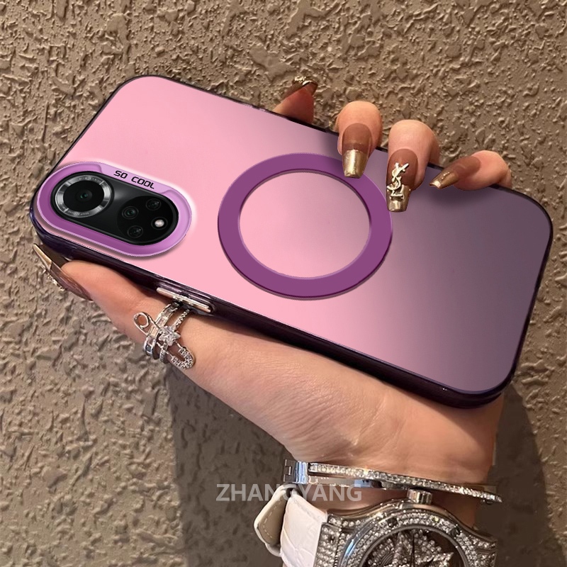 เคสสําหรับ Huawei nova 9 nova 9 Se ซิลิโคนวัสดุเคลือบเคสโทรศัพท์ TPU ความงามการออกแบบใหม่ของแหวนดูดแม่เหล็กสําหรับโทรศัพท์มือถือ