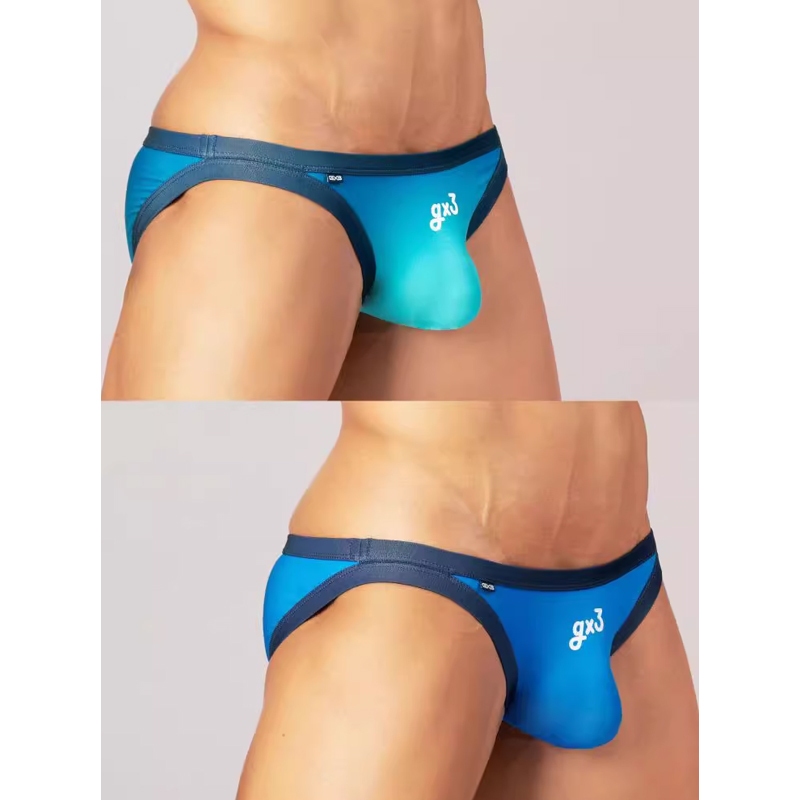 GX3 Underwear ยืด กีฬา แห้งเร็ว โอเชี่ยนบลูส์คอลเลกชัน สามเหลี่ยมเอวต่ำ เซ็กซี่ กางเกงบิกินี่U