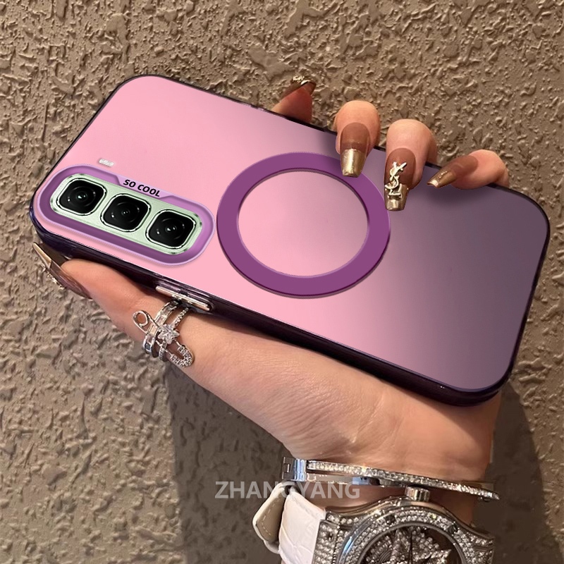 เคสสําหรับ INFINIX HOT 50 4G HOT 50 5G ซิลิโคนวัสดุเคลือบเคสโทรศัพท์ TPU ความงามการออกแบบใหม่ของแหวนดูดแม่เหล็กสําหรับโทรศัพท์มือถือ