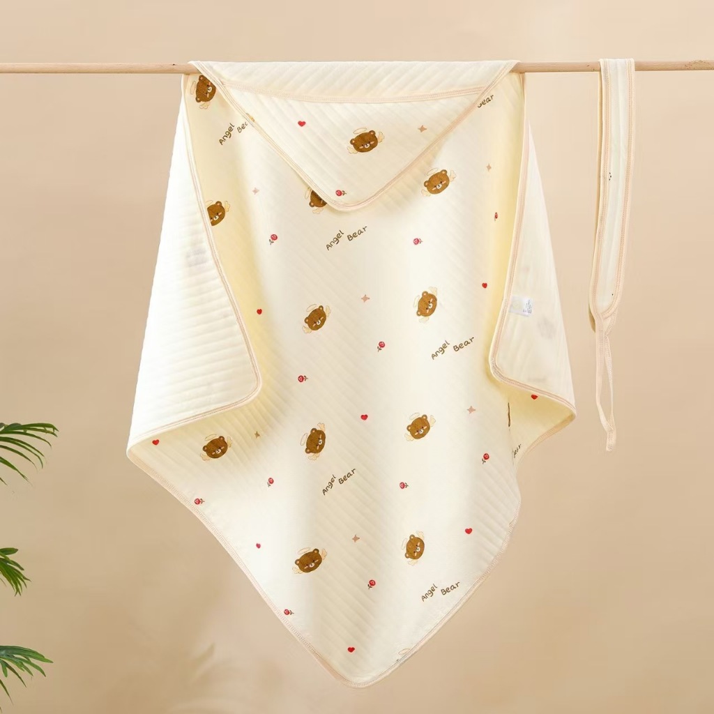 85x85 ซม.ผ้าฝ้ายเด็ก Swaddle มุสลิม Swaddle ผ้าห่มทารกแรกเกิด Swaddle Wrap