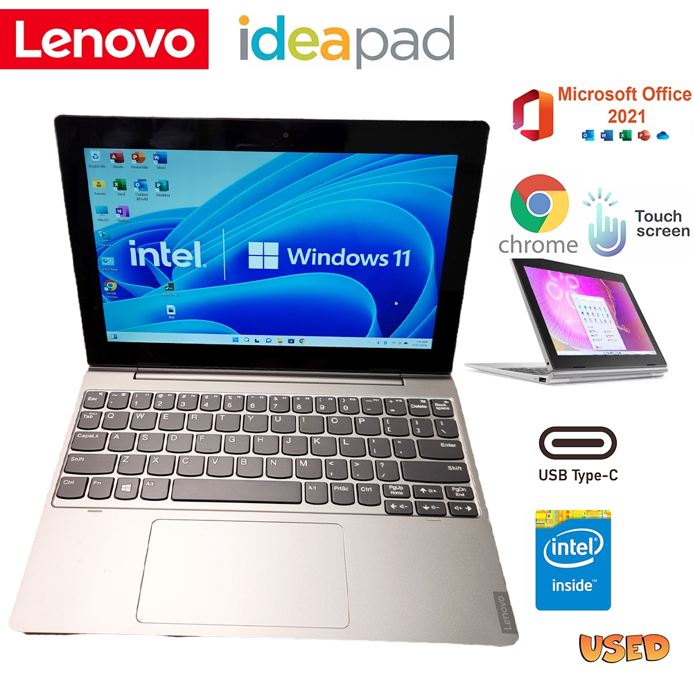 Lenovo Ideapad D335 Windows 11 Intel Celeron N4000 Touch PC 10 FHD 1920 x 1200 4GB 64GB 2in1 แท็บเล็