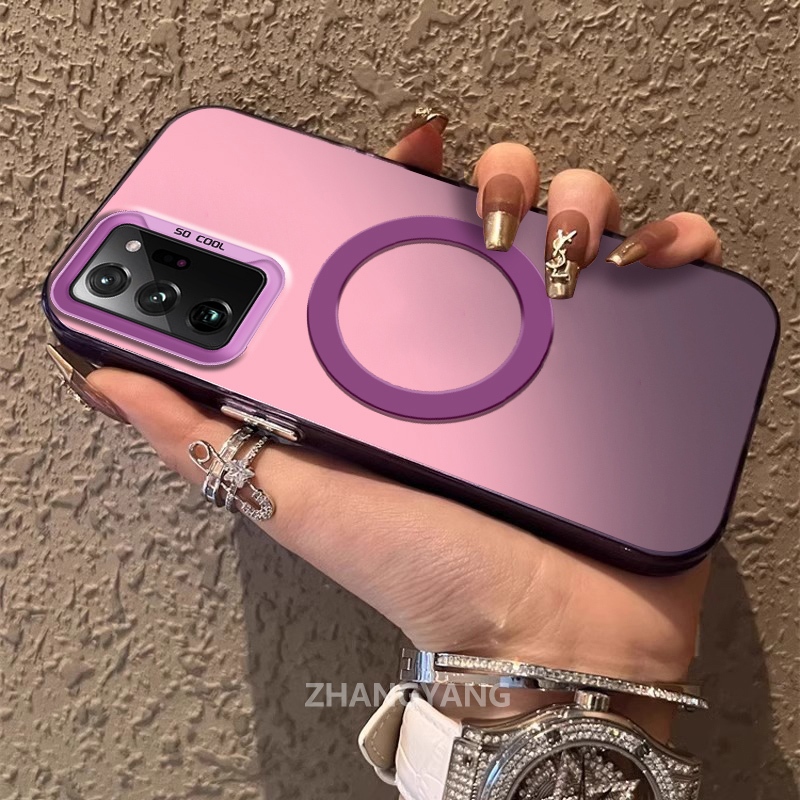 เคสสําหรับ Samsung note 20 note 20 Ultra ซิลิโคนวัสดุเคลือบเคสโทรศัพท์ TPU ความงามการออกแบบใหม่ของแหวนดูดแม่เหล็กสําหรับโทรศัพท์มือถือ