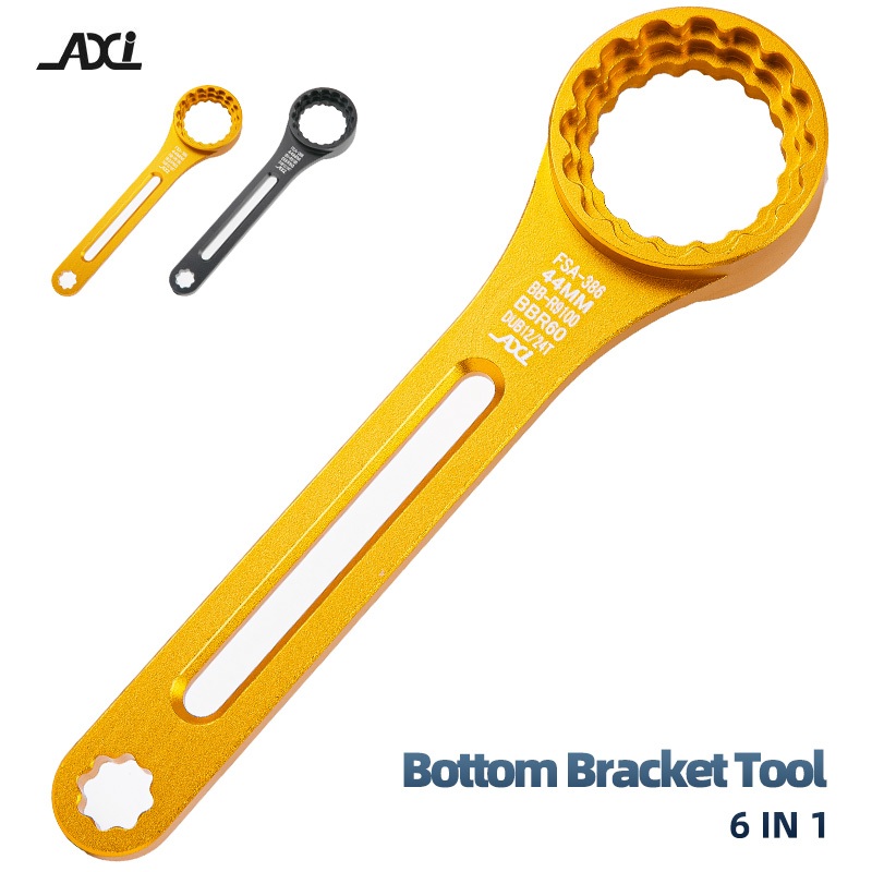 Axi 6 in 1 Bottom Bracket เครื่องมือติดตั้งจักรยาน RepairWrench BBR60 FSA386 DUB12/24T BB9100 เครื่องมือกําจัด
