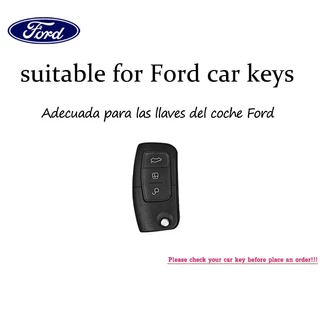 Ford car TPU เคสกุญแจ Ford Fiesta/Focus 2008-2011/ฝาครอบกุญแจรถ Ecosport พวงกุญแจ Ford