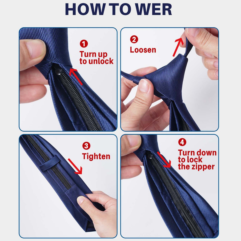 คอผูกสําหรับเด็กเด็กสีดําแฟชั่นเนคไทที่มีซิป ยู นิสซ์ สุภาพบุรุษสีฟ้าแข็งริบบิ้นผูกถ่ายภาพอุปกรณ์ประกอบฉากลายลูกเรือชุดนักเรียนอุปก - รูปที่ 6