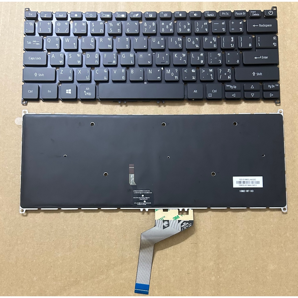 แป้นพิมพ์เรืองแสงไทยสําหรับ Acer Swift 3 N19C4 N19H4 N19H3 SF314 41 SF314-42 SF314-57 SF314-57G SF31
