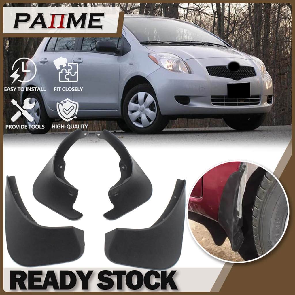 Mud Flaps สําหรับ Toyota Yaris VITZ Hatchback 2006 2008 2009 2010 2011 PT769-52090 Mudflaps Mudguards