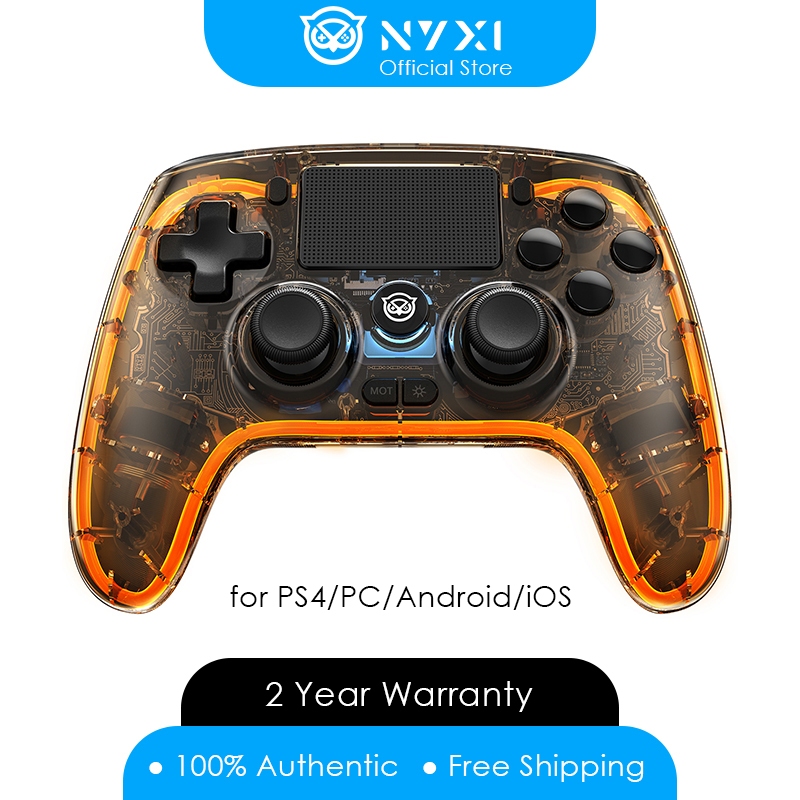 Nyxi Hall Effect คอนโทรลเลอร์เกมไร้สายเกมแพดโปร่งใสสําหรับ PS4 PC iOS Android Black Myth Wukong Controller