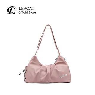 Leacat กระเป๋าสะพายไหล่ กระเป๋าเดินทาง ผ้าไนล่อน ความจุขนาดใหญ่ อเนกประสงค์ สําหรับเล่นโยคะ ยิม