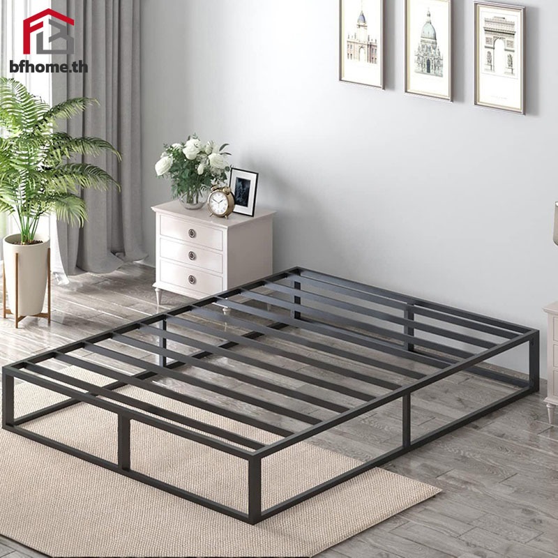 ครงเตียง เตียงเหล็ก โครงเหล็กหนา รับน้ำหนักได้ 500KG ท่อหนา bed โครงเตียงแข็งแรง Steel Bed Frame
